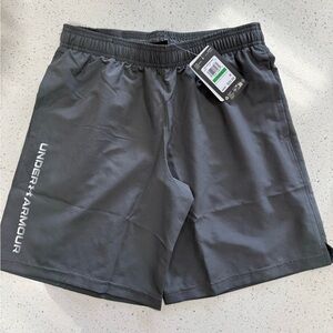 Under Armour Gray Athletic Shorts with Elastic Waistband